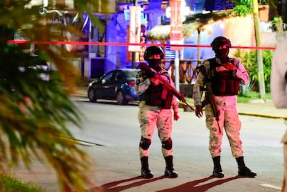 Guardia nacional en Acapulco