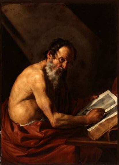 'San Jerónimo escribiendo', obra de Ribera
