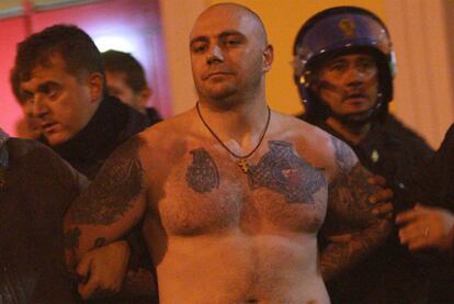 Bogdanov, jefe del llamado grupo ultra Tigres de Arkán, ha sido detenido junto a otros 16 hinchas por los incidentes