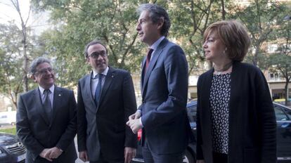 De la Serna, amb Borràs, Rull i Millo.