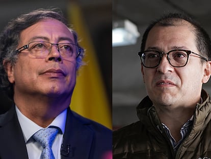 El presidente Gustavo Petro y el fiscal Francisco Barbosa.