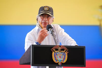 Gustavo Petro en Timbío, Colombia, el 11 de septiembre de 2025.