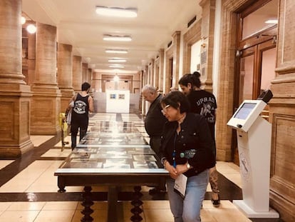 Interior del Centro Gallego de Buenos Aires durante la Noche de los Museos, en noviembre pasado.