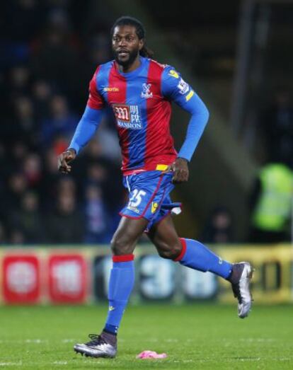 Adebayor, en su estreno con el Crystal Palace.