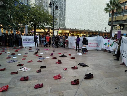 Presentación de los actos para el 8M en Valencia organizados por la Assemblea Feminista.