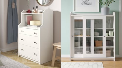 Elegimos una variedad de muebles para el hogar de la serie Hauga de Ikea, ahora a la venta con hasta un 25% de descuento.