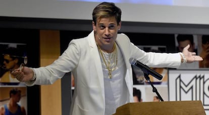 Milo Yiannopoulos, en la Universidad de Colorado en Boulder.