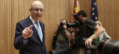 Cristobal Montoro, ministro de hacienda y Administrciones Publicas.