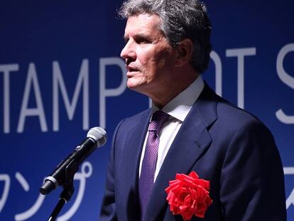 Francisco Riberas, presidente ejecutivo de Gestamp, en la inauguración de la fábrica del grupo en Japón.