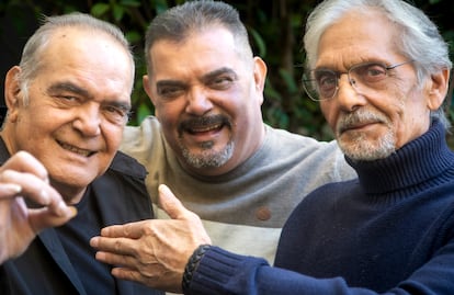 Los Chichos. De izquierda a derecha: Emilio González; Emilio Gonzalez, hijo, y Julio González.