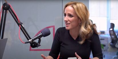 Juana Roig, durante un momento de la entrevista en el podcast Itnig.