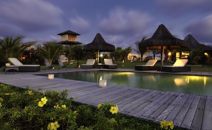 Piscina del hotel Vila Selvagem, en Pontal de Maceió (ceará, Brasil).