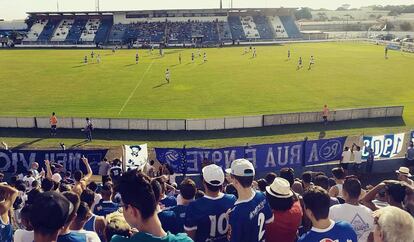 Torcida do Rio Claro em jogo da Série A2 do Paulistão.