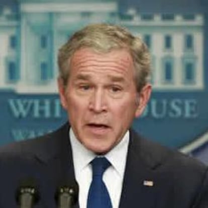 George W. Bush, durante su última rueda de prensa como presidente de EE UU.