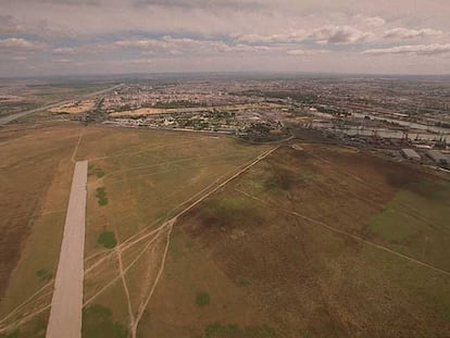 Vista aérea de parte de la dehesa de Tablada.