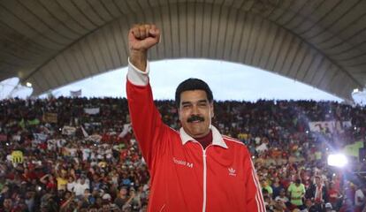Nicolás Maduro, el pasado sábado durante un acto en Caruachi.