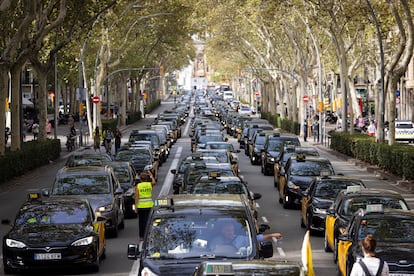 Protestas taxis Barcelona
