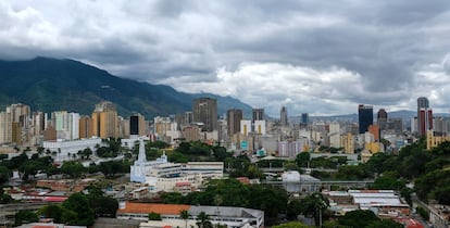 Vista general del casco histórico de la ciudad de Caracas (Venezuela).