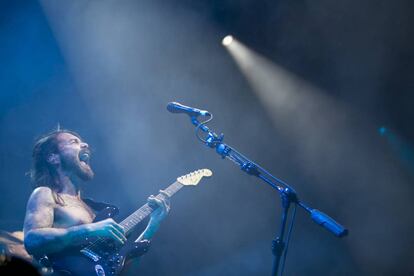 Actuaci&oacute;n del grupo Biffy Clyro en el Mad Cool Festival, de Madrid, en junio de 2016.