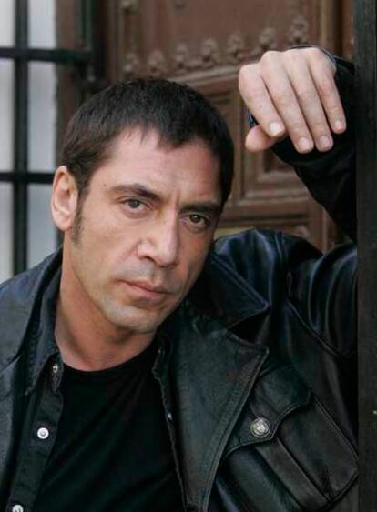 Javier Bardem, ayer en Madrid.