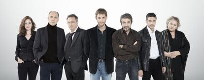 Dami&aacute;n Szifr&oacute;n, en el centro, con el elenco de &#039;Relatos salvajes&#039;.