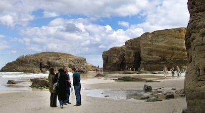 Playa de As Catedrais en Ribadeo (Lugo).