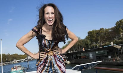 Andie MacDowell, el pasado septiembre en París.