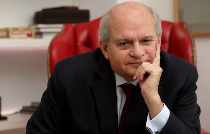 Pedro Cateriano, ex primer ministro de Perú, antes de la entrevista.