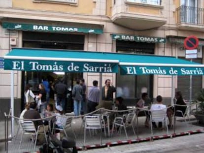 El bar Tomàs.