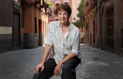 Blanca Portillo, el 27 de junio en una calle del centro de Madrid.