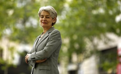 lrina Bokova, Directora de la Unesco, durante su visita a Madrid.