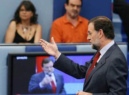 Mariano Rajoy, a su paso por <i>Tengo una pregunta para usted, </i> de TVE.