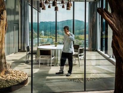 Eneko Atxa, 36, owns Azurmendi, the first restaurant in Bizkaia with three Michelin stars.