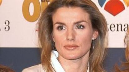 La princesa Letizia recogió el premio Tp en 2001.