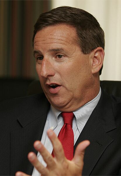 Mark Hurd, durante la entrevista.