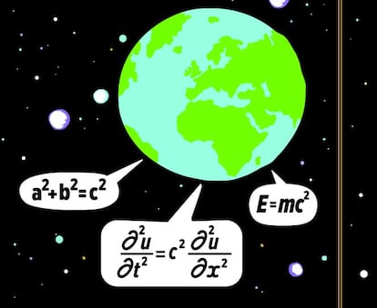 El catedrático de Matemáticas en la Universidad de Warwick Ian Stewart (Inglaterra, 1945) es el autor de un libro que pasea por 17 fórmulas que han marcado el rumbo de nuestra historia. Tanto a nivel científico para la comprensión, descripción y predicción de nuestro entorno, como para la creación y desarrollo de tecnología como la televisión o el GPS, entre tantos otros. El libro, publicado por Crítica, responde a una doble necesidad para Stewart "Sin las matemáticas nuestro mundo no existiría tal y como lo conocemos. Los grandes descubrimientos matemáticas han cambiado el mundo y quiero que se sepa". Para el inglés el hecho de que una amalgama de números y símbolos tienda a intimidar ha sido otra de las motivaciones para escribir el libro. "Las ecuaciones tienen fama de asustar y yo quería desmitificarlas y mostrar su belleza y significado". Todas las imágenes de este fotorrelato han sido seleccionadas por el matemático inglés, Ian Stewart, y forman parte del libro.