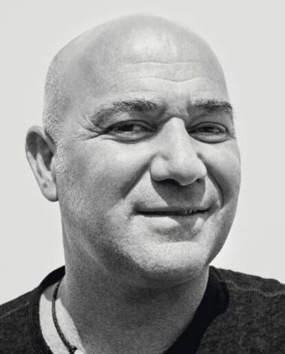 Andre Agassi posa para ICON con la sonrisa de quien sabe que tras la sesión, le espera la plácida vida del embajador de una gran marca.