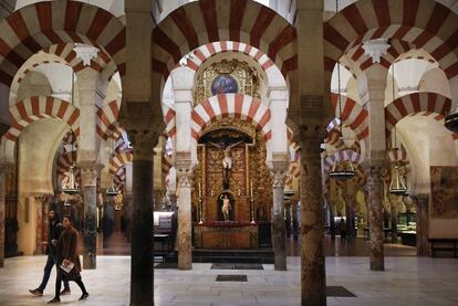 Vista del interior de la Mezquita-Catedral de Córdoba.