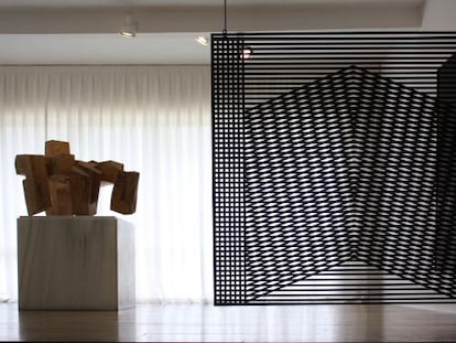 Una sala del Museo de Arte Abstracto de Cuenca (con obras de Eduardo Chillida y Eusebio Sempere).