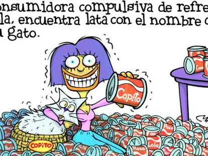 A la iluminación por la Coca-Cola Light