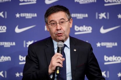 Bartomeu, durante una rueda de prensa.