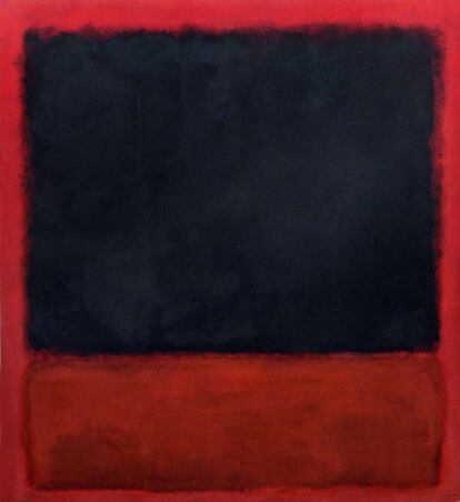 'Sin título (black-red-over-black-on-red)', 1964. Obra de Mark Rothko. 