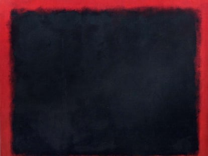 'Sin título (black-red-over-black-on-red)', 1964. Obra de Mark Rothko. 