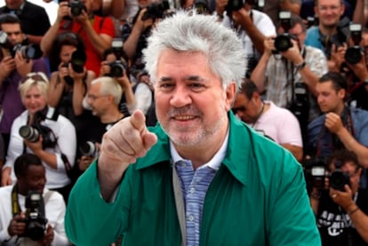 Director Pedro Almodóvar in Cannes last Thursday.