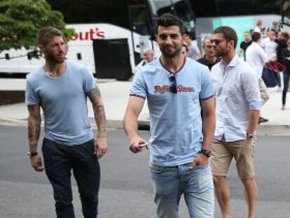 Sergio Ramos, Albiol, Xabi Alonso e Iniesta, de paseo por Washington. 