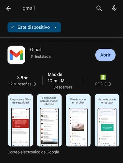 versión Gmail