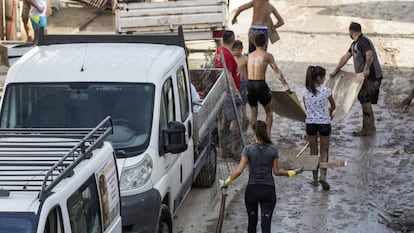 Efecto de las inundaciones en Orihuela en una imagen de archivo.