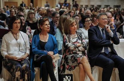 El presidente de la Generalitat, Ximo Pug, durante el acto.