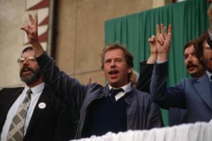 Václav Havel, en Praga en 1990.