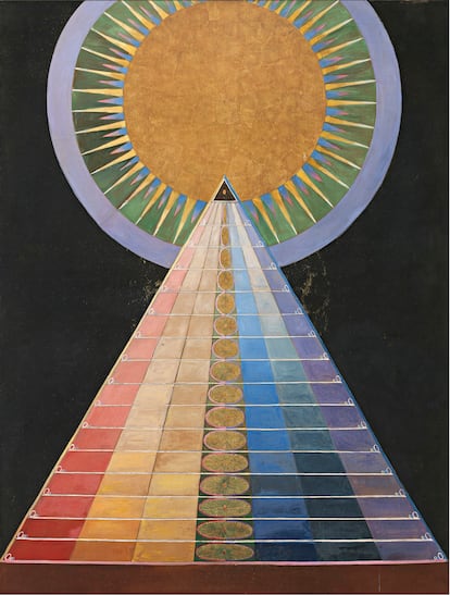 'Grupo X, Nº 1, Retablo', 1915, de Hilma af Klint (1862-1944). 